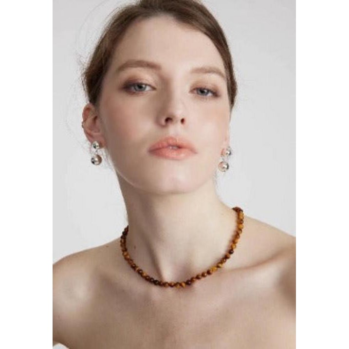 Chic Maillard Tiger-Eye Perlen Halskette