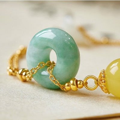 Jade und Amber Goodluck Armband