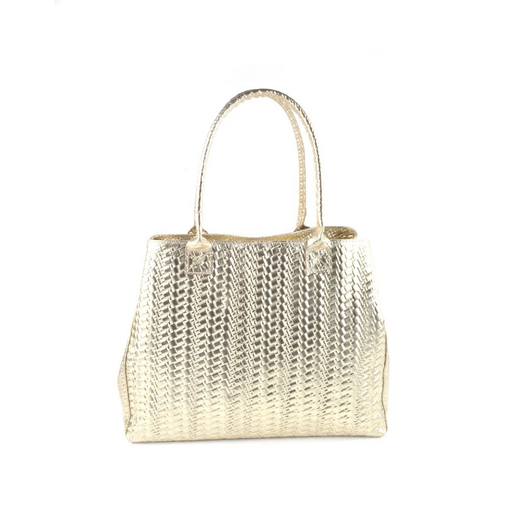 Lederhandtasche metallic | 552210