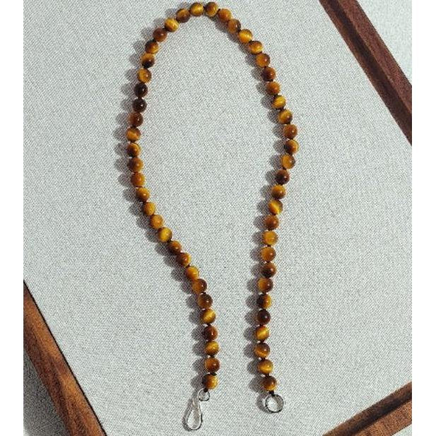 Chic Maillard Tiger-Eye Perlen Halskette