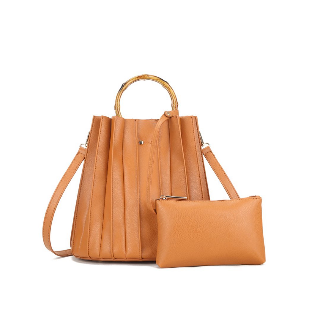 Handtasche aus Kunstleder | Beutel-Bambus | 50072