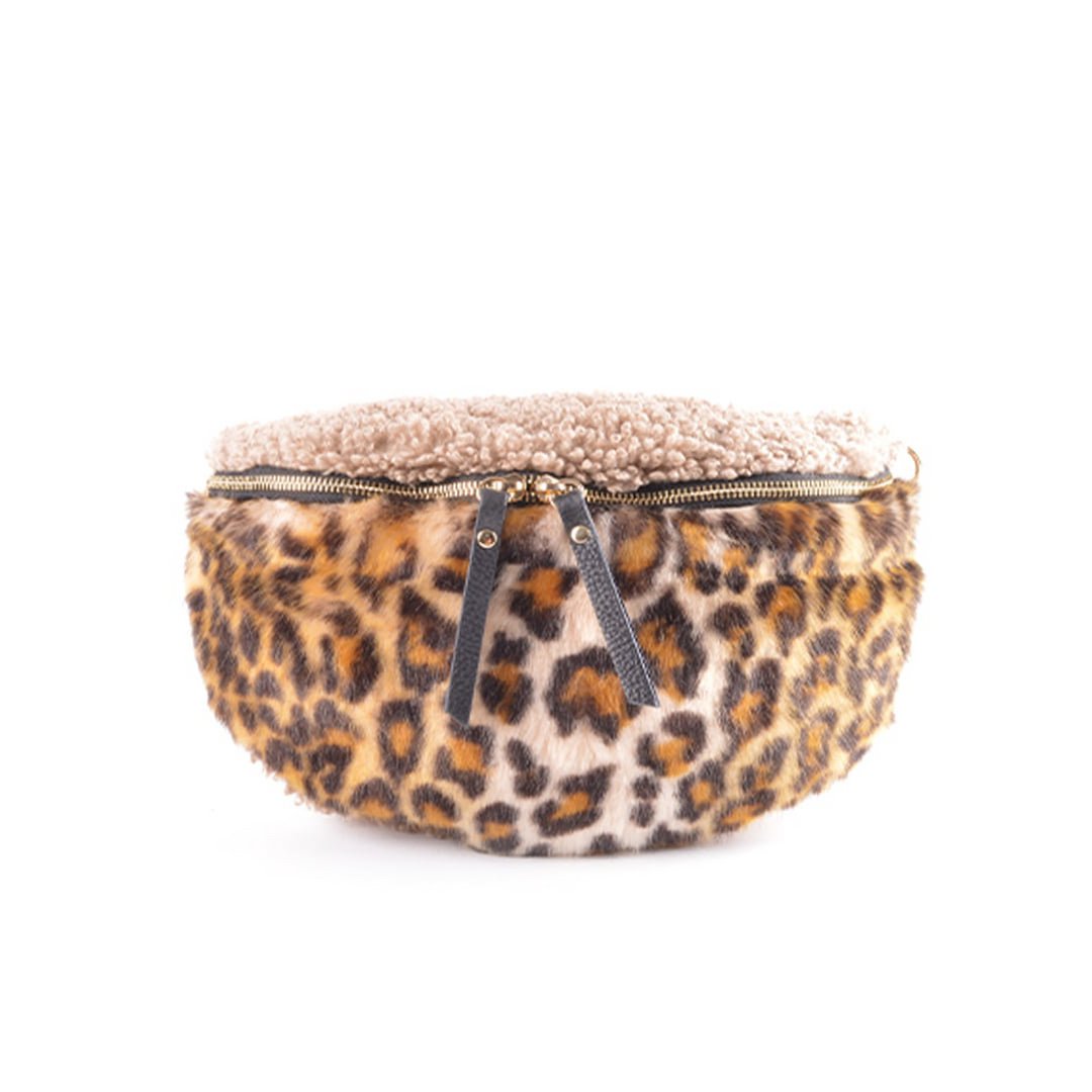 Gürteltasche aus Kunstpelz| Panther| Teddy | 552322