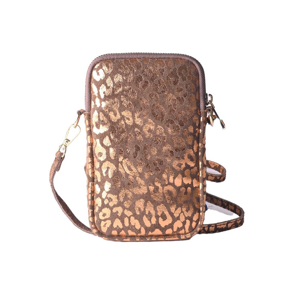 Nubuk-Handytasche | Metallisch | 5527922