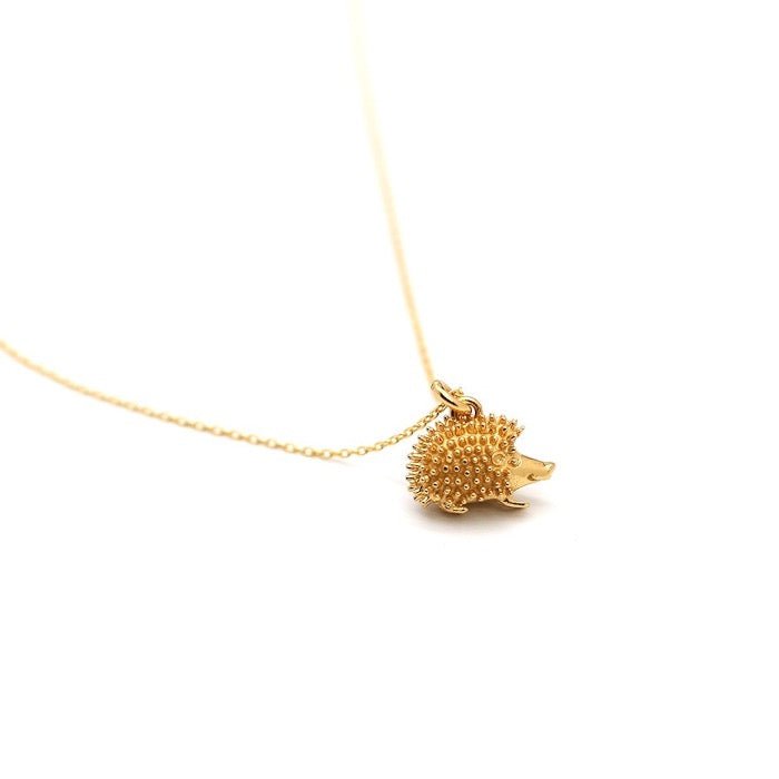 Hérisson - Goldene Igel-Halskette