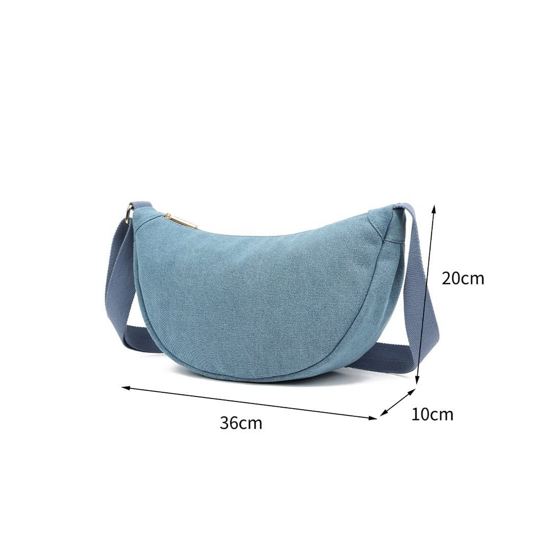 Umhängetasche aus Kunstleder | 40073 | Jeans