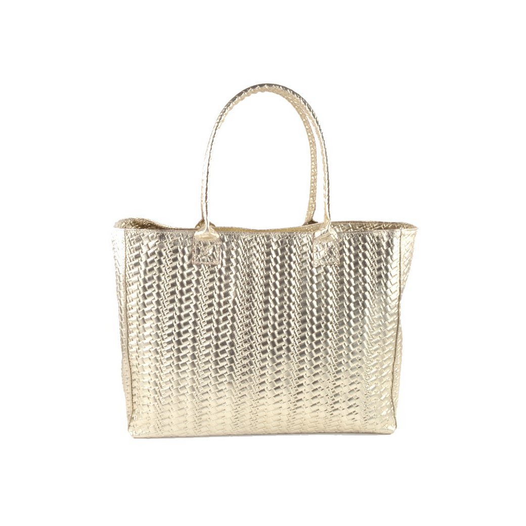 Lederhandtasche metallic | 552210