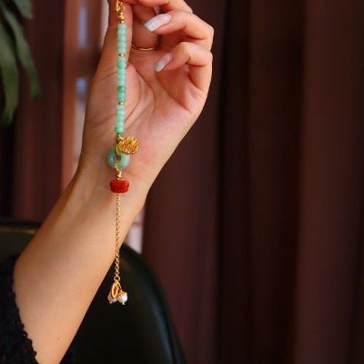 Goodluck -Armband Jade und Red Achat