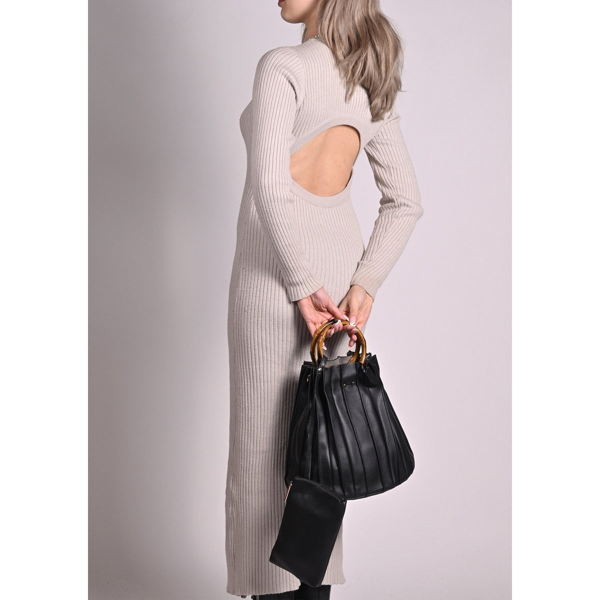Handtasche aus Kunstleder | Beutel-Bambus | 50072
