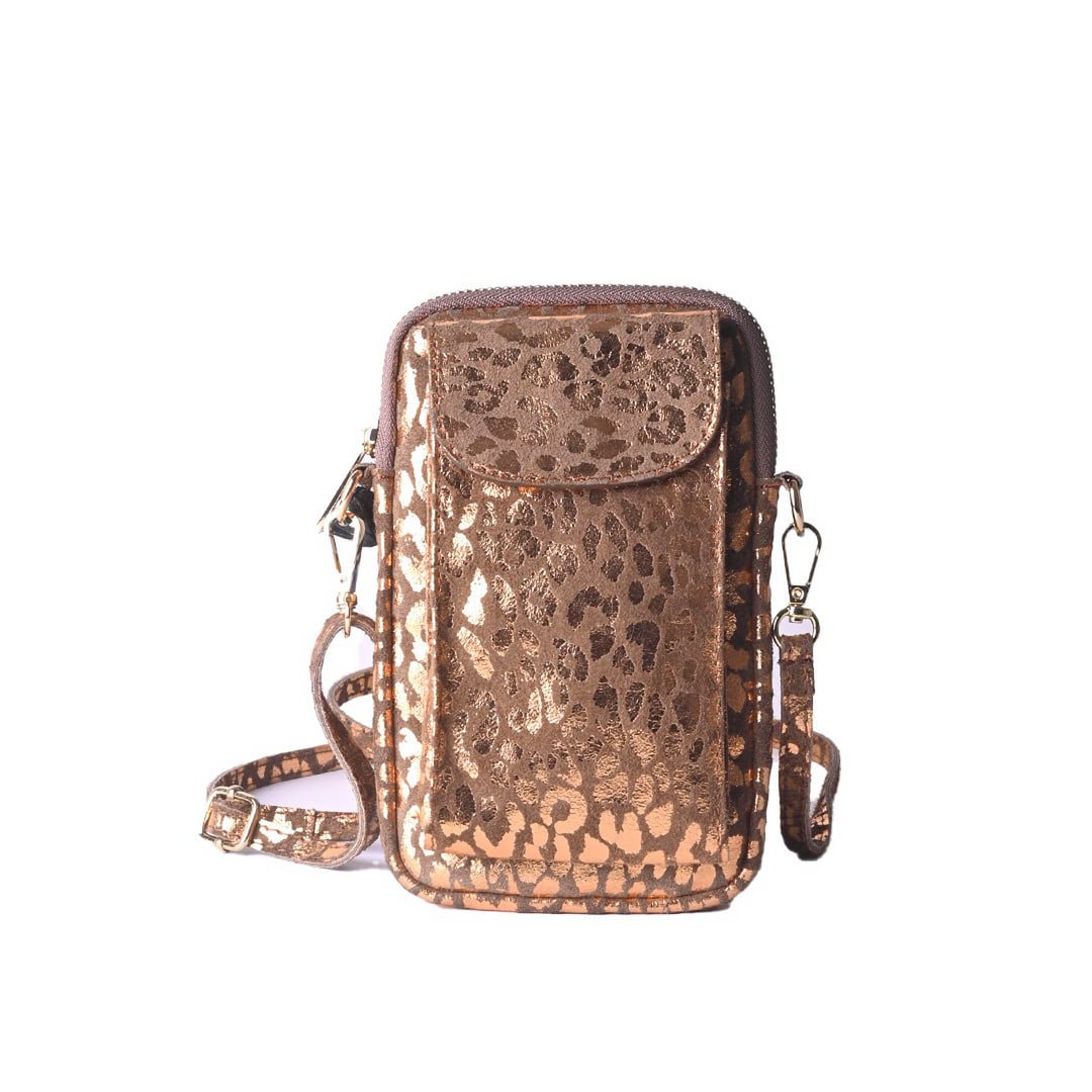 Nubuk-Handytasche | Metallisch | 5527922