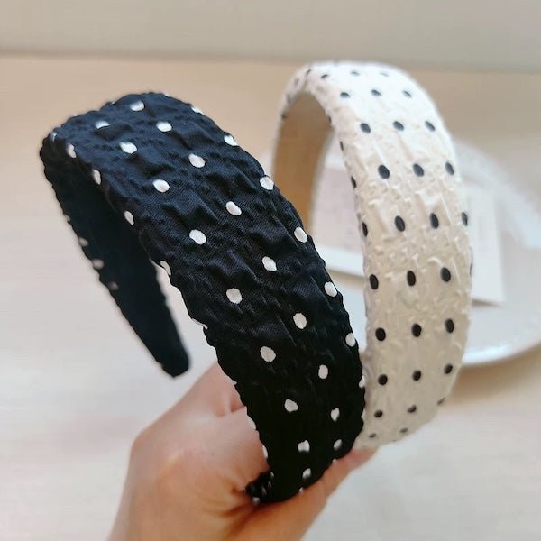 Elegantes gepunktetes Stirnband