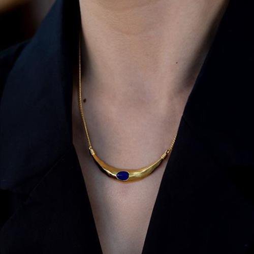 Ägyptischer Halsketten-Rapislazuli n Spinel
