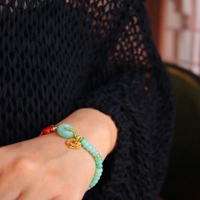Goodluck -Armband Jade und Red Achat