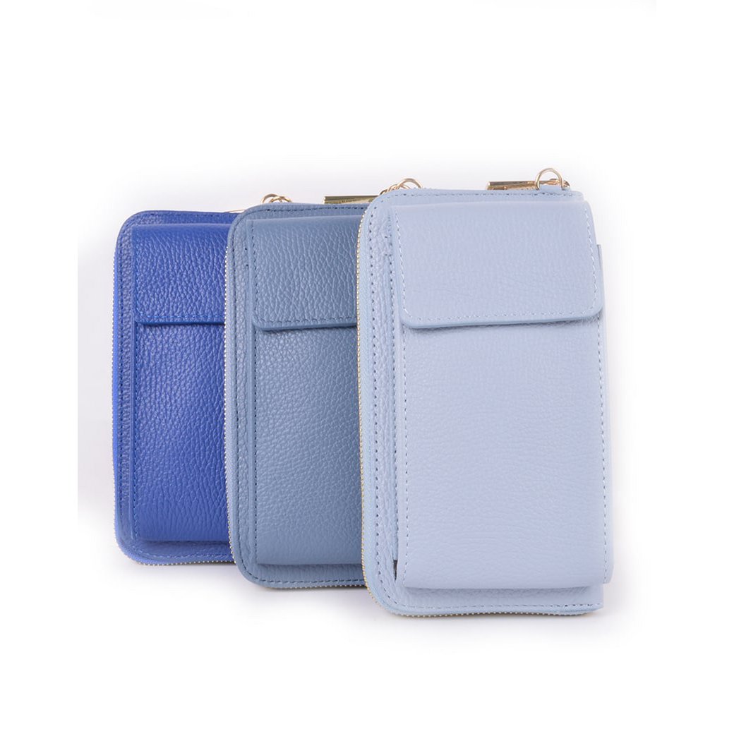 Ledergeldbörse / Handytasche gold