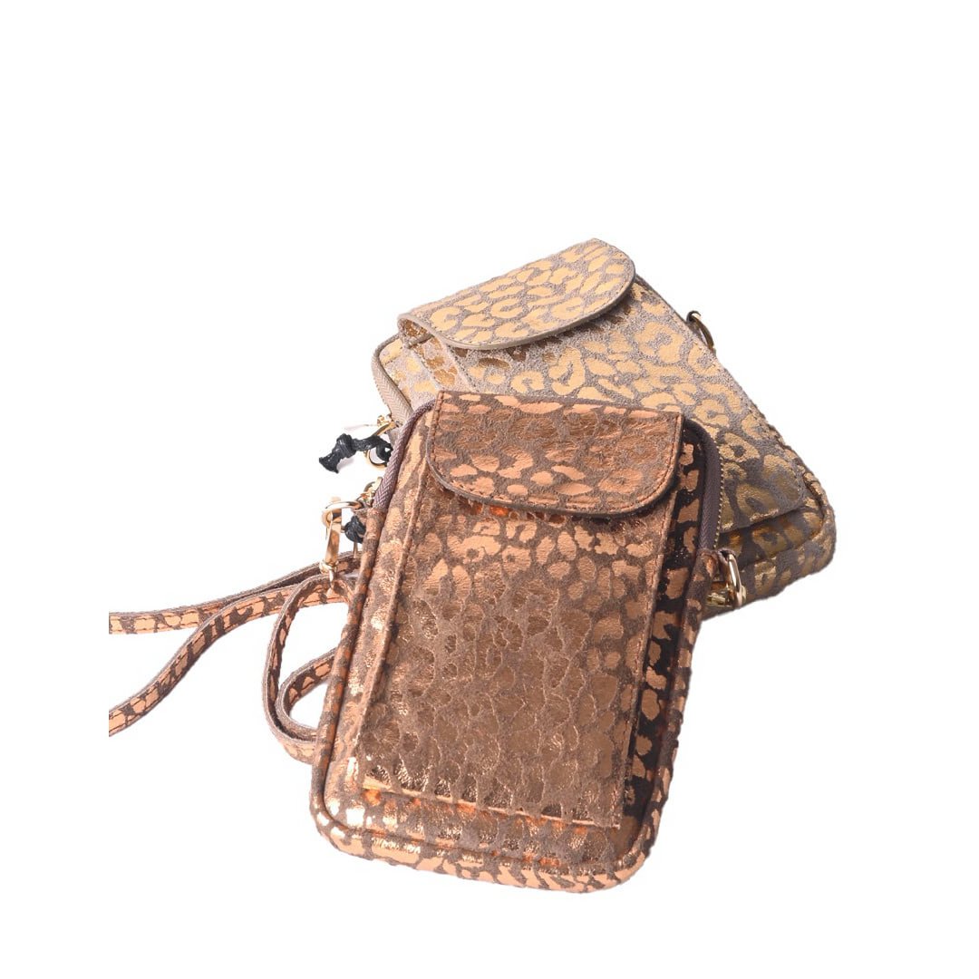 Nubuk-Handytasche | Metallisch | 5527922