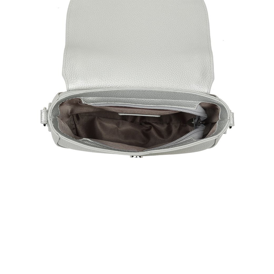 Umhängetasche aus Kunstleder metallic | 30282