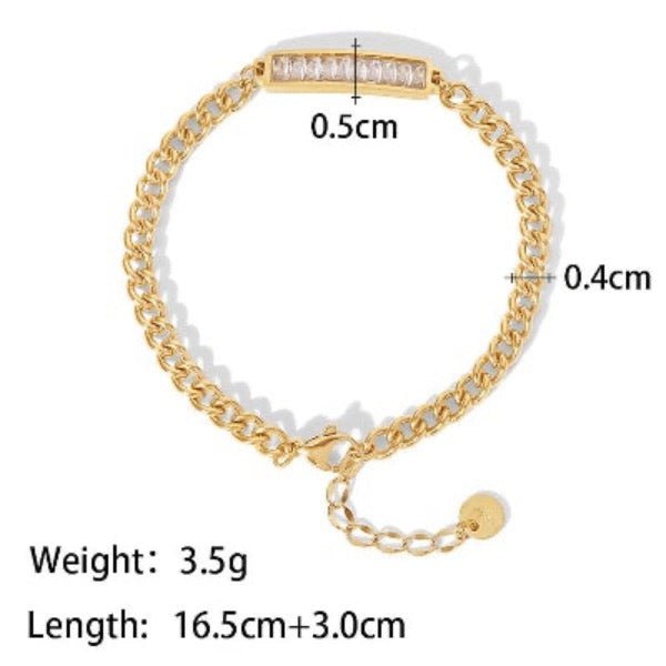Schickes funkelndes Stapelarmband-Set