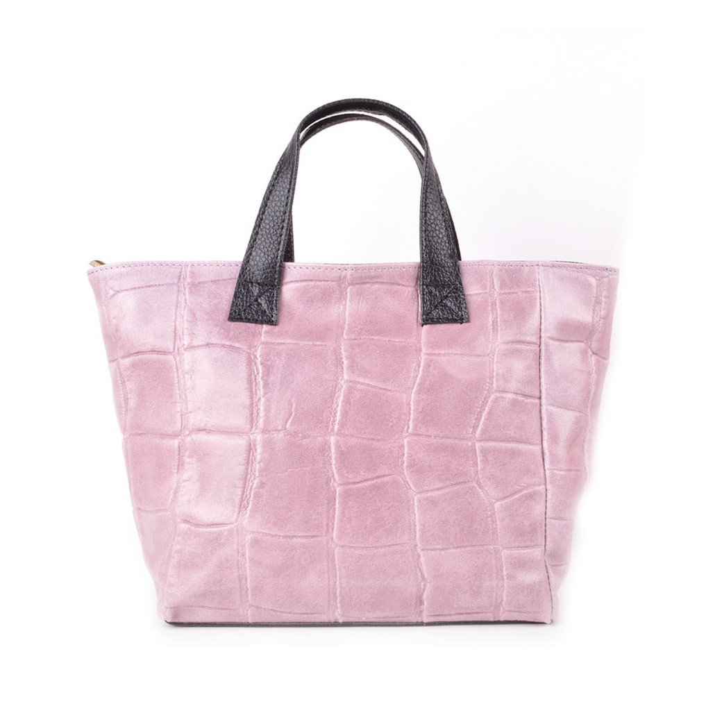 Lederhandtasche | Kieselsteine - Matt