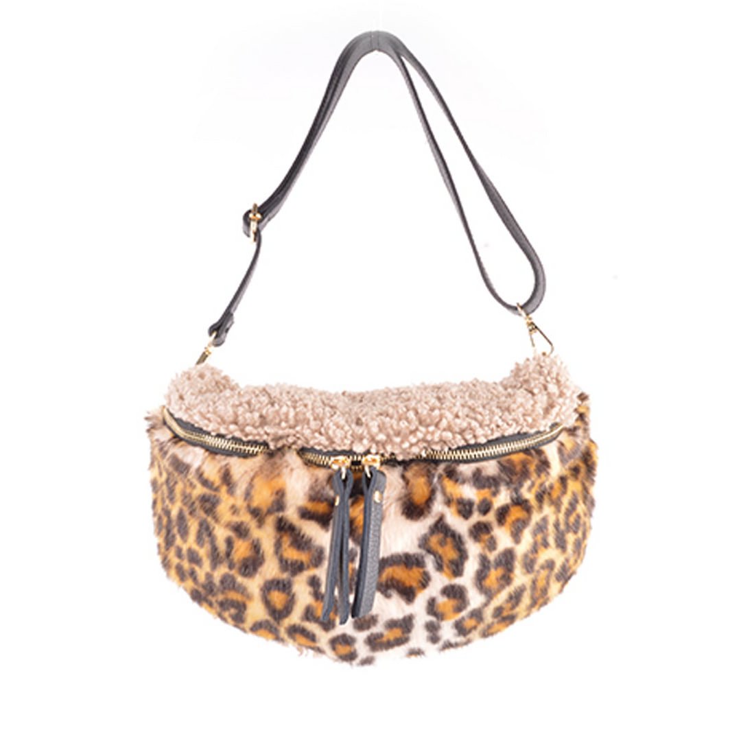 Gürteltasche aus Kunstpelz| Panther| Teddy | 552322