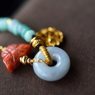 Goodluck -Armband Jade und Red Achat