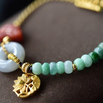 Goodluck -Armband Jade und Red Achat