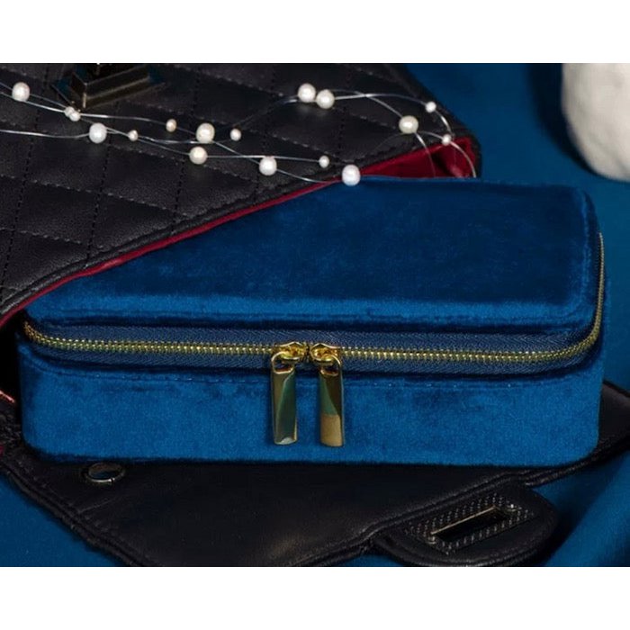 Duel Velvet Schmuckschatulle – Saphirblau