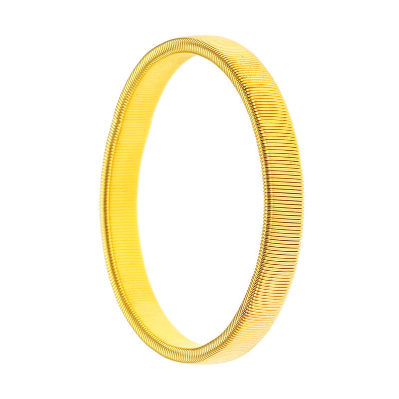 Elastisches Herrenarmband aus Metall – Federarmreif für Handgelenk oder Oberarm