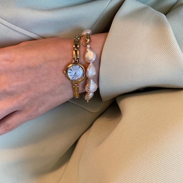 Einzigartiges Barock-Perlen-Münzen-Perlen-Armband