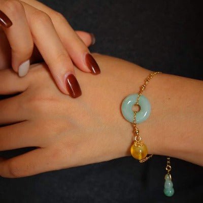 Jade und Amber Goodluck Armband