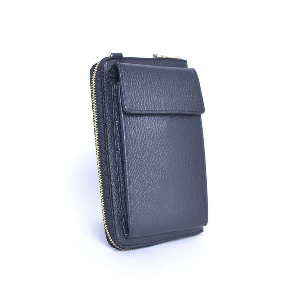 Ledergeldbörse / Handytasche gold