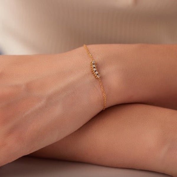 Schickes funkelndes Stapelarmband-Set