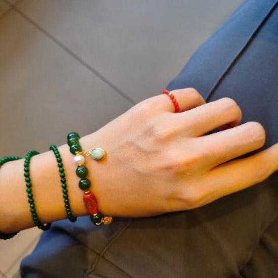 Hetian Jade Tibetan Totem Armband