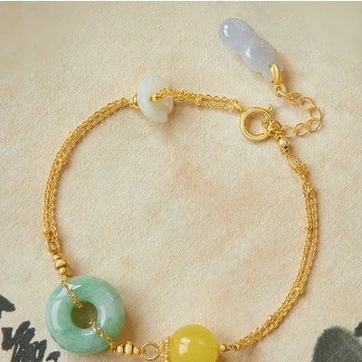 Jade und Amber Goodluck Armband