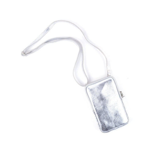 Umhängetasche aus Leder | Langes Metall | 552688