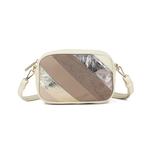 Regenbogen-Umhängetasche aus Kunstleder in Metallic-Optik | 70109