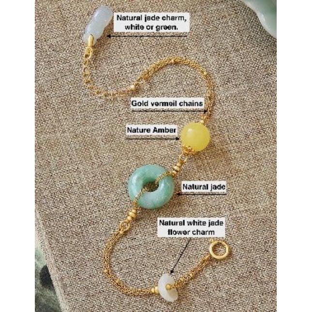 Jade und Amber Goodluck Armband