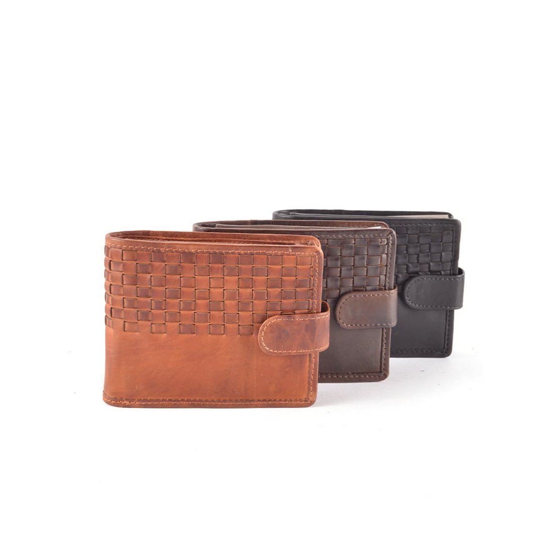 Herrenbrieftasche aus gewaschenem Leder | 559135