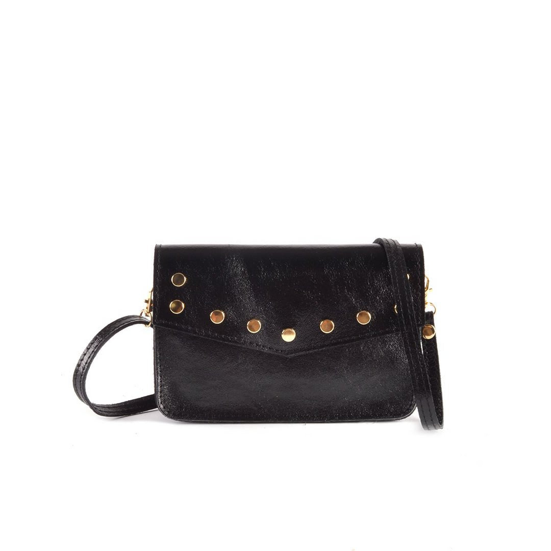 Umhängetasche aus Leder | Gürteltasche Metallic | 900058