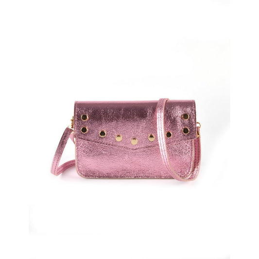 Umhängetasche aus Leder | Gürteltasche Metallic | 900058