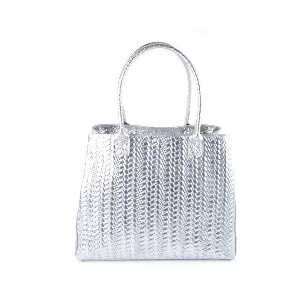 Lederhandtasche metallic | 552210