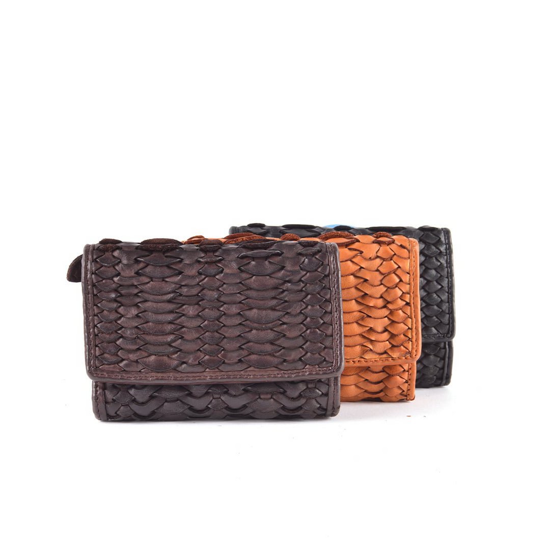 Herrenbrieftasche aus gewaschenem Leder | 559138