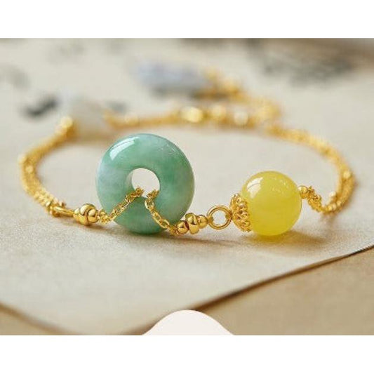 Jade und Amber Goodluck Armband