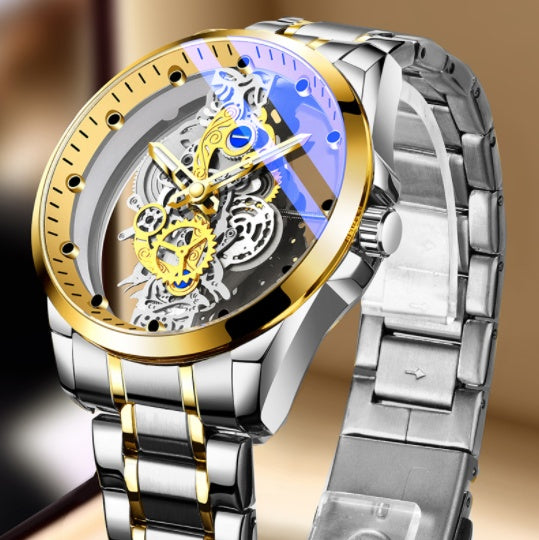 Goldene Farbe Luxus Uhr Männer