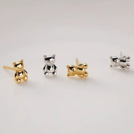 Teddybär-Schmuckset mit Ohrringen und Halskette