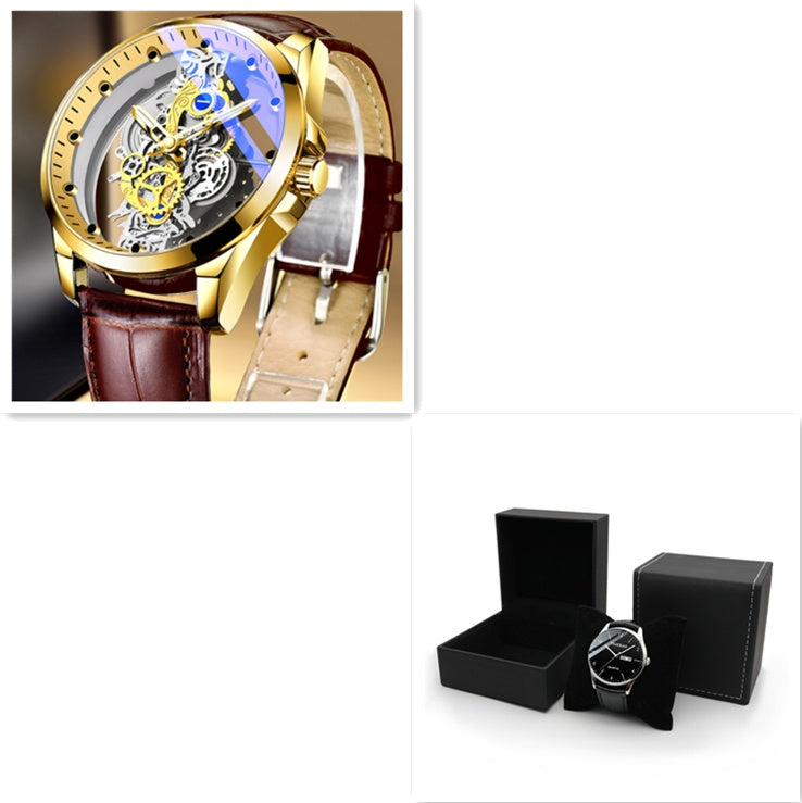 Goldene Farbe Luxus Uhr Männer