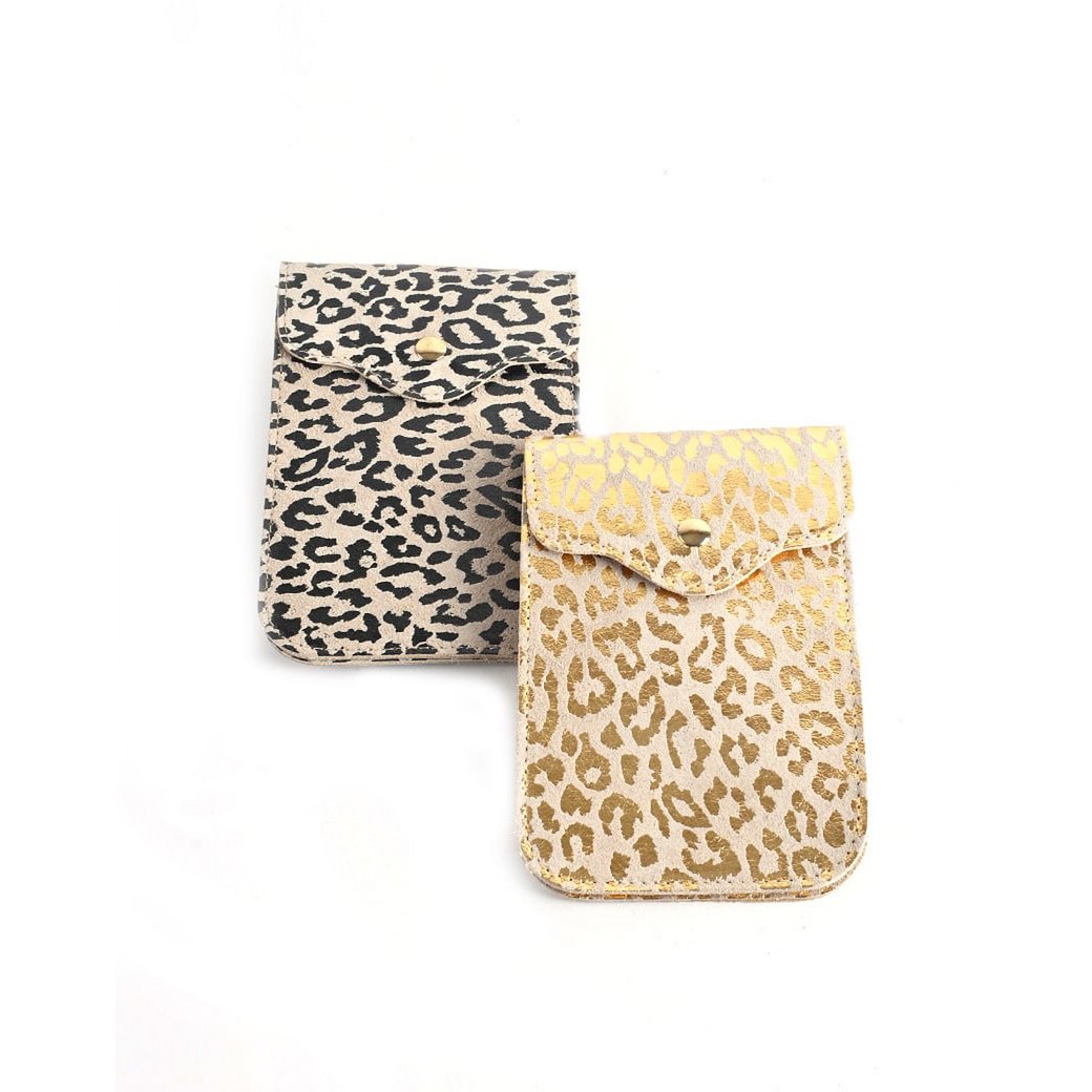 Nubuk-Umhängetasche | Handytasche | Panther | 552328