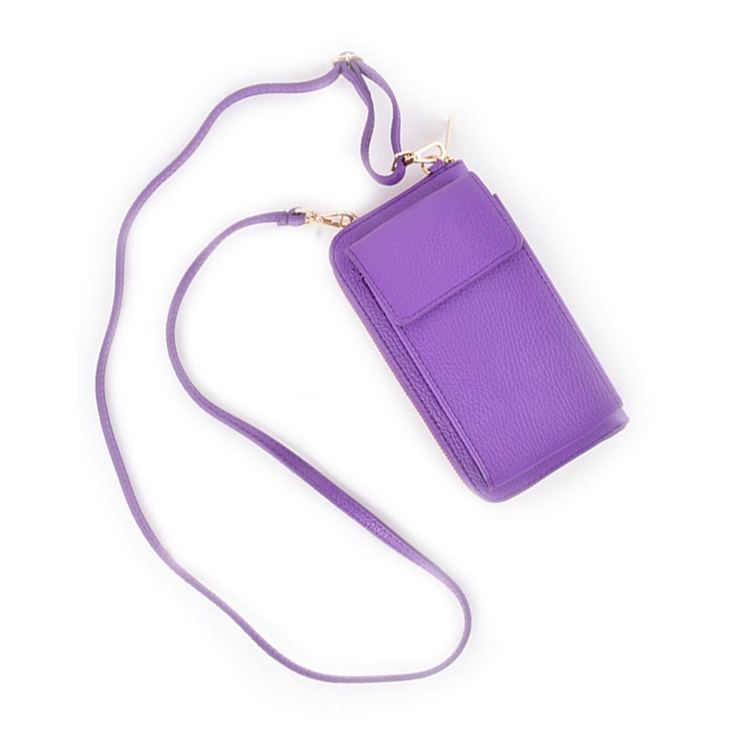 Ledergeldbörse / Handytasche gold