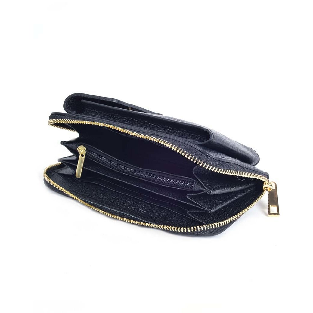 Ledergeldbörse / Handytasche gold