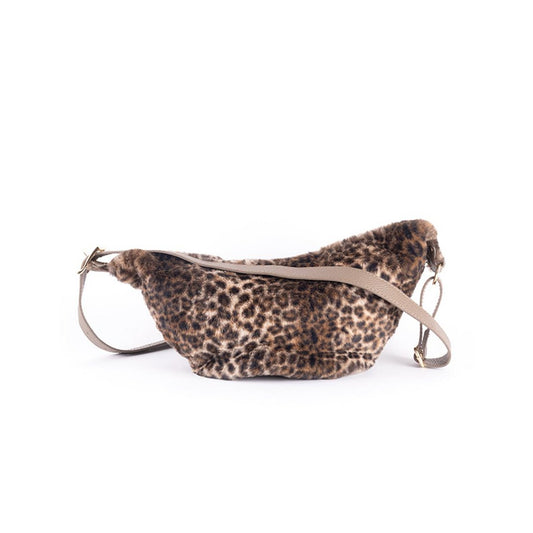 Kunstleder Umhängetasche Fell | Panther | 552309