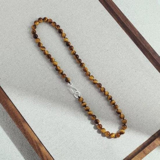 Chic Maillard Tiger-Eye Perlen Halskette