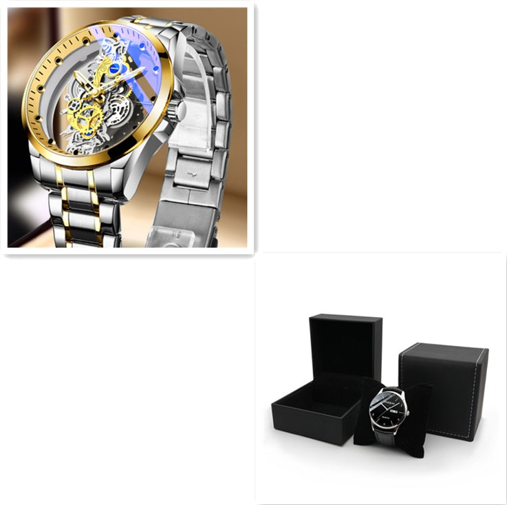 Goldene Farbe Luxus Uhr Männer